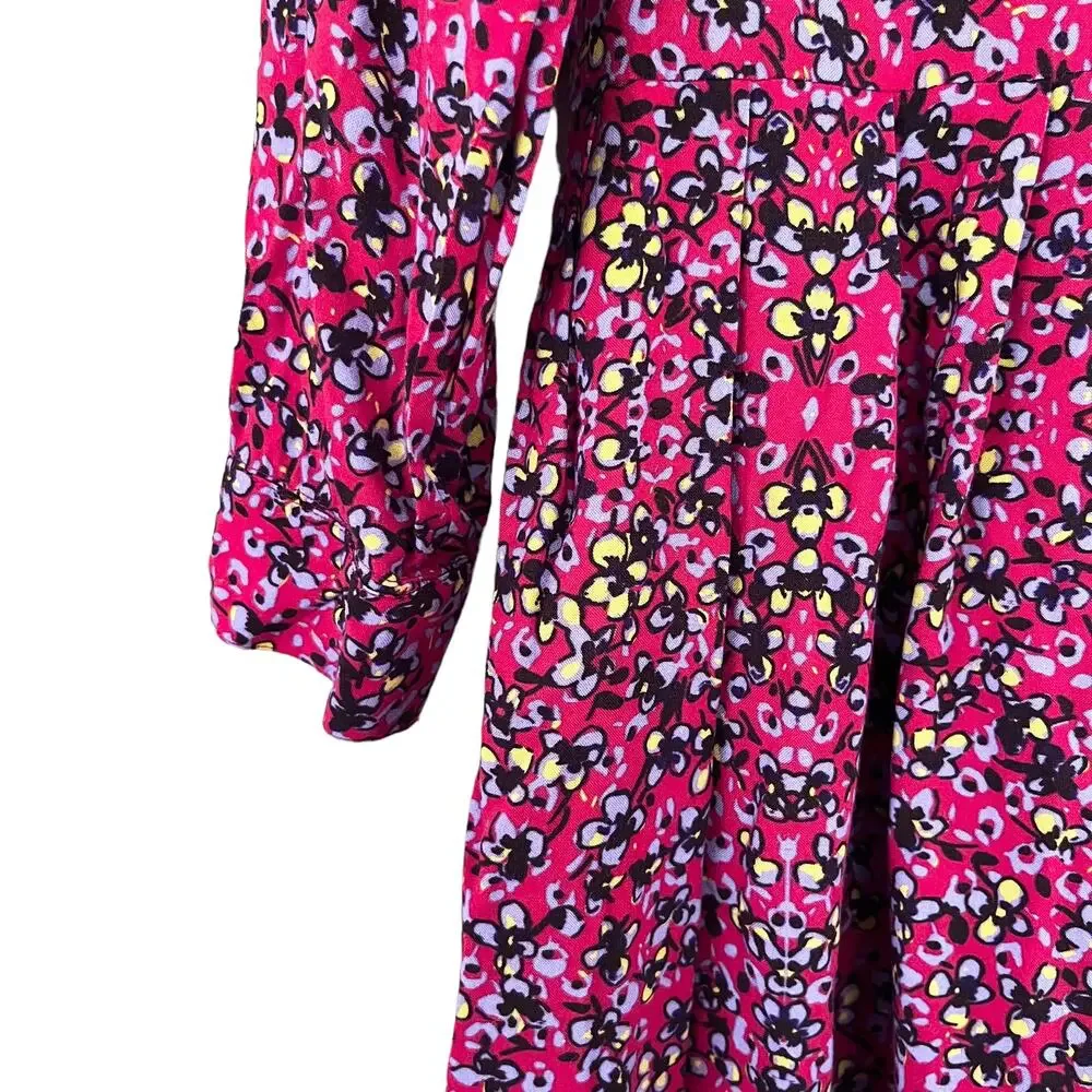 Maan girls floral button front dress size 12